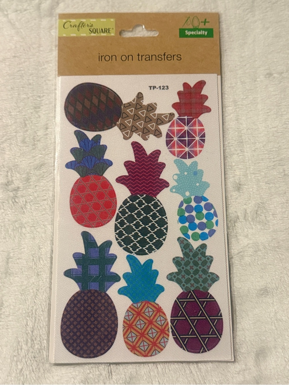 💜 Crafter's Square Pineapple Iron-On Transfers  Discontinued